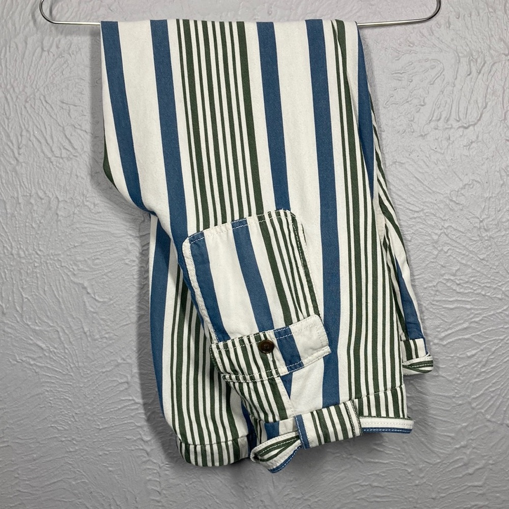Ann Taylor LOFT Striped Belted Pants Women's Size 2